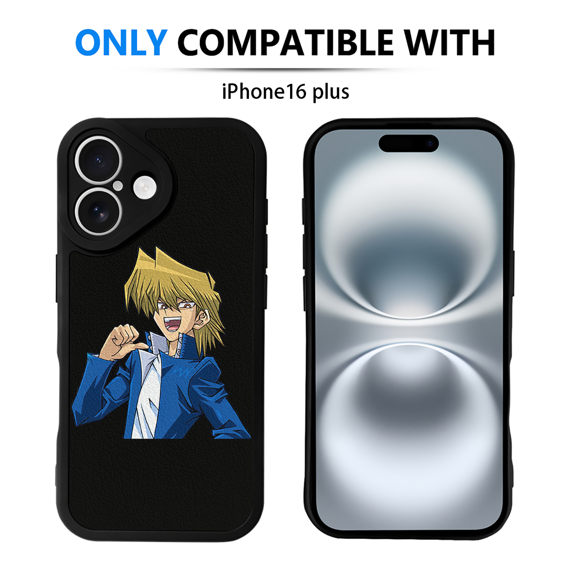 遊☆戯☆王 Yu-Gi-Oh! 【iPhone 16シリーズ対応】シリコンスマホケース（レザー調） 材質：シリコン